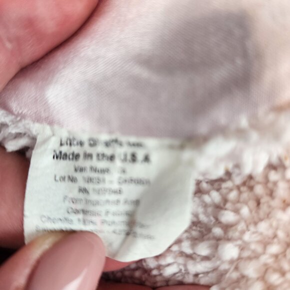 Little Giraffe pink baby blanket satin trim made in USA - Picture 4 of 5